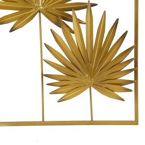 <b>Frame</b> Leaf Modern <b>Design</b> Iron Metal <b>Wall</b> Art Panel Superb Outdoor Home Decorative Hanging for Interior Use - Product Image 3