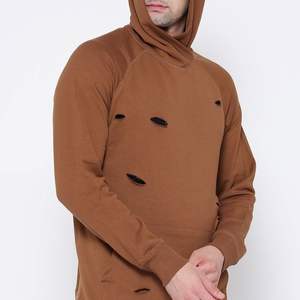 Sudaderas con capucha desgastadas personalizadas Chándal de estilo callejero Sudadera con capucha desgastada Sudadera con capucha térmica personalizada para hombres - Product Image 2