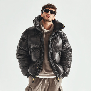 Chaqueta de Plumón Sublimada de Moda para Hombre, Chaqueta de Invierno Cálida con Estampado, Chaqueta de Burbuja con Capucha para Hombre, Abrigo Sublimado - Product Image 6