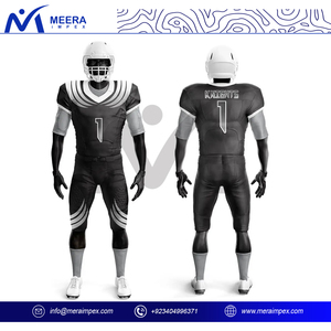 Men's Professional American Football Uniform Set - Durable <b>Padded</b> Jersey and <b>Pants</b> with Breathable Mesh Fabric - Product Image 3