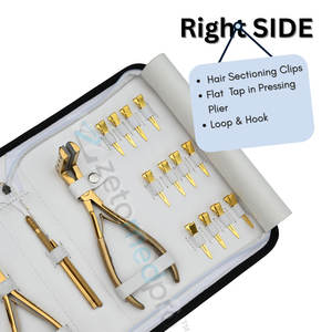 Kit d'outils professionnels pour extensions de cheveux |   Comprend des pinces, des anneaux et un crochet pour une application facile - Product Image 3