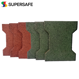 Adoquines de goma con diseño de enclavamiento, adoquines de goma absorbentes de impacto de ruido altamente duraderos, adoquines de goma para áreas de juego y equinos - Product Image 2