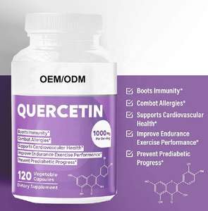 Diskon Besar-besaran Suplemen Vegetarian <span class=keywords><strong>Super</strong></span> Kekebalan Tubuh Mendukung Quercetin Kapsul Keras - Product Image 1