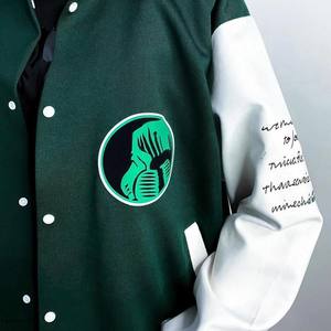 Chaqueta Universitaria de Cuero Genuino con Letras Bordadas, Chaqueta de Béisbol con Cuello Varsity, Diseño Nuevo con Logotipo Personalizado para Hombre, Ropa de Calle, Invierno - Product Image 6