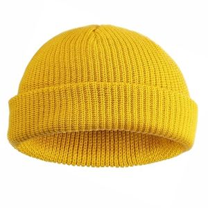 Chapeaux d'hiver en tricot pour hommes de couleur unie chapeau doux confortable haute élasticité bonnets d'équitation en plein air casquette pour femmes hommes - Product Image 6