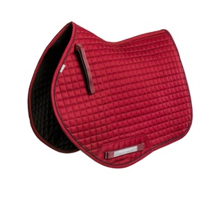 Almohadillas de sillín acolchadas con logotipo personalizado al por mayor, bordado de tela de algodón de estilo de carreras inglés a la moda para caballo ecuestre occidental - Product Image 5