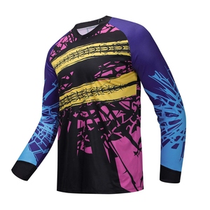 Jersey de poliéster 100% de la mejor calidad con impresión personalizada para motocicleta Auto Racing Wear Pro Team Cycling Mx MTB Bike Ropa - Product Image 4