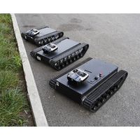 Châssis de robot sur chenilles pour tous terrains, kit de robotique personnalisable