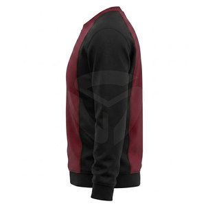 Sweat-shirt pour homme en coton mélangé, col rond, style épaules tombantes, idéal pour les tenues décontractées d'automne - Product Image 3