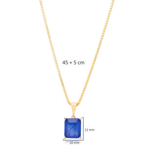 Natural <b>Stone</b> Matte <b>Blue</b> Charm <b>Necklace</b> Wholesale 925 Silver Turkish Handmade Elegant Jewelry - Product Image 2