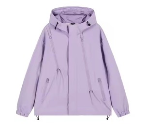 Chaqueta de lluvia con cuello levantado disponible en todos los colores para hombres Abrigos transpirables de deportes y actividades al aire libre de talla grande - Product Image 2