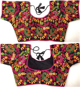 เสื้อเบลาส์ผ้าไหมหนักแบบทางการสำหรับฤดูร้อนขนาด38พร้อมงานด้ายและงานกระจกฟอยล์ - Product Image 2