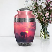 Urnes d'éléphant pour cendres humaines Urne pour cendres Urnes de crémation masculines et féminines adultes pour femmes Urnes funéraires pour hommes adultes Taille personnalisée
