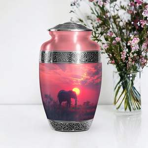 Urnas de elefante para cenizas humanas Urna para cenizas Urnas de cremación masculinas y femeninas adultas para mujeres Urnas funerarias para hombres adultos Tamaño personalizado - Product Image 6