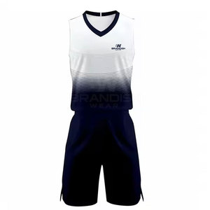 Uniforme de volleyball imprimé de logo personnalisé de haute qualité uniforme de volleyball 100% polyester matériel vêtements de sports de plein air - Product Image 2