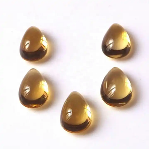 Calidad súper fina Natural 5x8mm forma de cúpula de citrino PIEDRA DE cabujón de pera de piedras preciosas curativas sueltas del proveedor del fabricante - Product Image 2