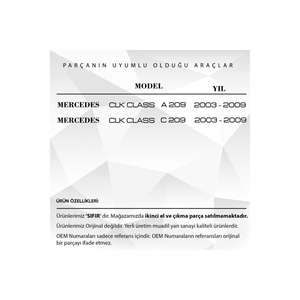 Kit de réparation de vitre de porte arrière droite pour Mercedes Clk Class A209, C209 - Product Image 5