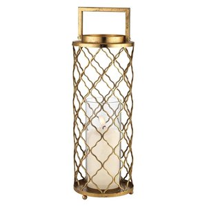 Modern Design Wooden Base <b>Candle</b> <b>Holder</b> Golden With Laser Cut Design Iron Votive Set of 2 for Home Lighting Accessories Handmade - Product Image 4