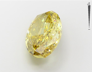 ผู้ผลิตเพชรอินเดียได้รับการรับรอง6CT 7ct สีเหลืองรูปไข่ตัดหลวมเพชรสีแฟนซีสำหรับการทำสร้อยคอ - Product Image 2