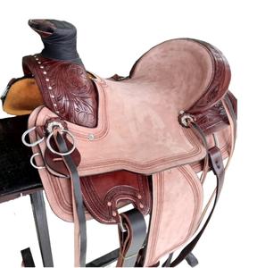 Selle Western en cuir véritable de qualité supérieure pour l'équitation et les courses de barils - Product Image 3