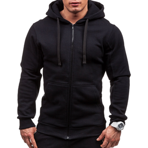 Custom Print Men's <b>Zipper</b> Hoodie Sweatshirt Cotton Fleece Casual Basic Zip up Hoodies Wholesale Male Hoodie - Product Image 4