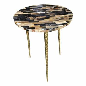 Mesa de Centro de Hueso Incrustado Hecha a Mano de Primera Calidad para Muebles de Salón a Precio de Mayoreo de la India - Product Image 3