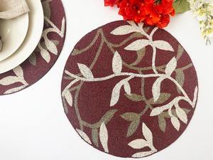 แผ่นรองจานทรงกลมทำมือ ดีไซน์ล่าสุด หรูหรา แข็งแรง ทนทาน เป็นมิตรกับสิ่งแวดล้อม ทำจากแก้ว ขนาด 15 นิ้ว สำหรับใช้ในบ้านและร้านอาหาร - Product Image 3