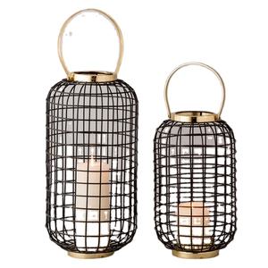 Handmade <b>Moroccan</b> Iron Lanterns Set with Embossing Die Cutting Printing Vintage Design for Christmas Home <b>Decor</b> - Product Image 1