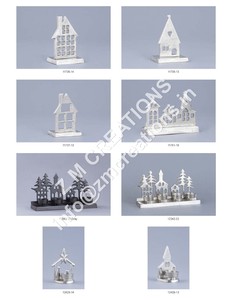 ฐานดาวคริสต์มาสระยิบระยับ วัสดุโลหะและไม้ ของตกแต่งแบบปรับแต่งได้ ของประดับตกแต่งโต๊ะ ขายดีจากโรงงาน ของตกแต่งคริสต์มาส - Product Image 5