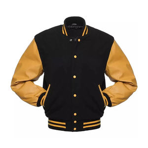 Chaqueta Universitaria con Capucha de Invierno Vintage Personalizada, Mezcla de Lona/Poliéster/Algodón, Logotipo Bordado Personalizado en la Parte Delantera para Uniformes de Equipo - Product Image 1