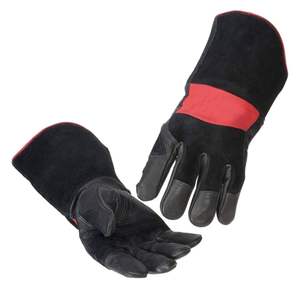 Sunland-Guantes de cuero para jardín, guantes de soldadura de cuero de cabra, de seguridad, para trabajo, industriales, para construcción - Product Image 4