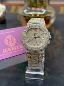 Montre mécanique en acier inoxydable pour homme de haute qualité, style hip-hop, montre de luxe, montre en diamant VVS, montre tendance pour homme, montres unisexes - Product Image 6