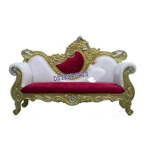 Sofá sin espalda para escenario árabe Mehndi, conjunto de sofá de escenario musulmán Walima, conjunto de sofá tallado de diseñador de boda - Product Image 6