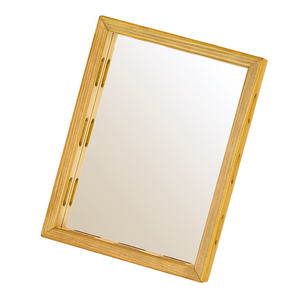 กระจกมองหลังดีไซน์ทันสมัยรุ่น YS-F21/F22 สีเหลืองสไมล์ ทำจากไม้ - Product Image 1