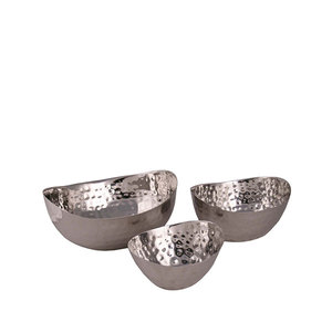 Tazón Decorativo de Metal con Acabado Niquelado y Diseño Martillado para Frutas, Accesorios Decorativos para Mesa, Servidor de Alimentos - Product Image 5