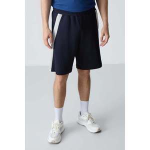 Shorts décontractés TommyLife pour homme, coupe confortable, en mélange de coton interlock double face, noir pétrole, modèle 81280 pour un usage quotidien - Product Image 4