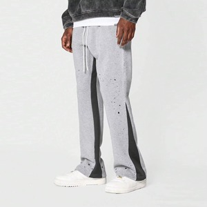 Joggers en molleton OEM de haute qualité pour hommes pantalons de survêtement en tissu épais doux, poignets élastiques, fourniture en gros - Product Image 4