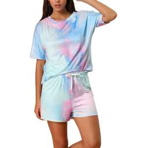 Camiseta de Algodón al por Mayor para Mujer, Moda, Nuevas Blusas, Conjunto Casual de Camiseta y Pantalones Cortos, Camisetas Estampadas - Product Image 6