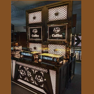 เคาน์เตอร์กาแฟแบบมืออาชีพบริการออกแบบเคาน์เตอร์แสดงอาหาร Fabricators บริการอาหารสำหรับบุฟเฟ่ต์มอลล์ - Product Image 1