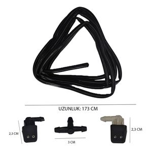 Pistolets à eau de jardin compatibles Renault, ensemble de buses de fontaine et de tuyaux pour Renault R9 R11 R21 - Product Image 3