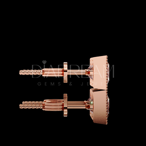 Nouvelle Arrivée Vente en Gros Boucles d'Oreilles Clous Simples et Tendance en Argent Sterling 925 Plaqué Or avec Moissanite Taille Princesse pour Femme Mariage - Product Image 6