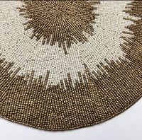 Napperons perlés faits à la main pour la décoration de Table
