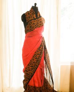 Nouvelle arrivée Saree en lin avec chemisier saris de vêtements indiens pakistanais pour l'approvisionnement mondial en Inde - Product Image 3