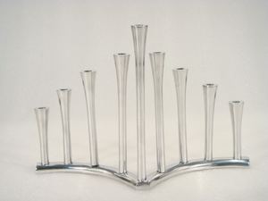 Aluminium Candelabra Candle Holder 9 <b>Branches</b> for Candle <b>Light</b> Dinner Home Hotel Restaurant Table Top Decorative Item - Product Image 6