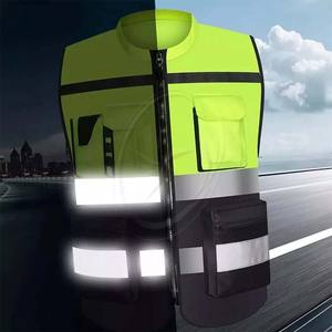 Ropa de trabajo de invierno de alta visibilidad, ropa reflectante para motocicleta, chaleco de seguridad de tráfico, chaleco de seguridad reflectante amarillo de alta visibilidad - Product Image 6