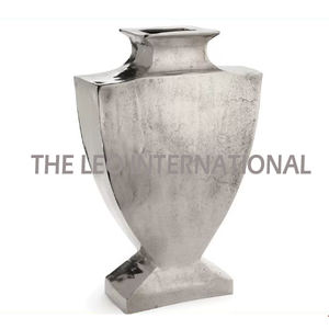 Vase à fleurs créatif populaire et simple pour fleurs artificielles, décoration de table, paires de 2 en aluminium métallique - Product Image 4