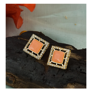 Pendientes tops diseñador colorido diamante trabajo estilo indio calidad premium tachuelas Bali pendientes de Aro para mujer pendiente de cadena - Product Image 1