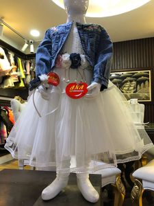 Robe en jean pour enfants de 4 à 7 ans, vêtements fantaisie pour petites filles, nouvelle collection - Product Image 2