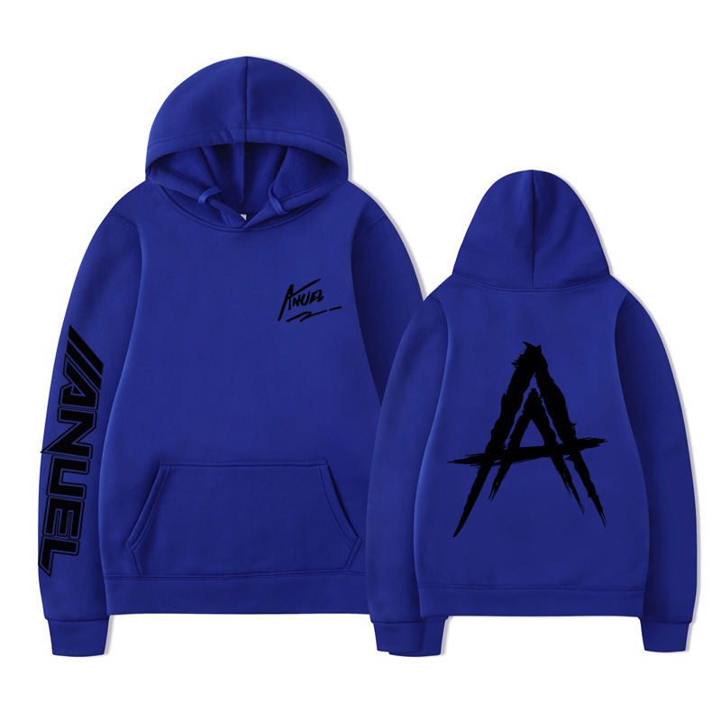 Blue and black letters