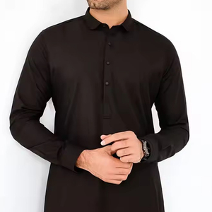 Pakistani Made <b>Men's</b> <b>Shalwar</b> <b>Kameez</b> Traditional Casual Dress Solid Color Regular Fit Regular Length - Product Image 2